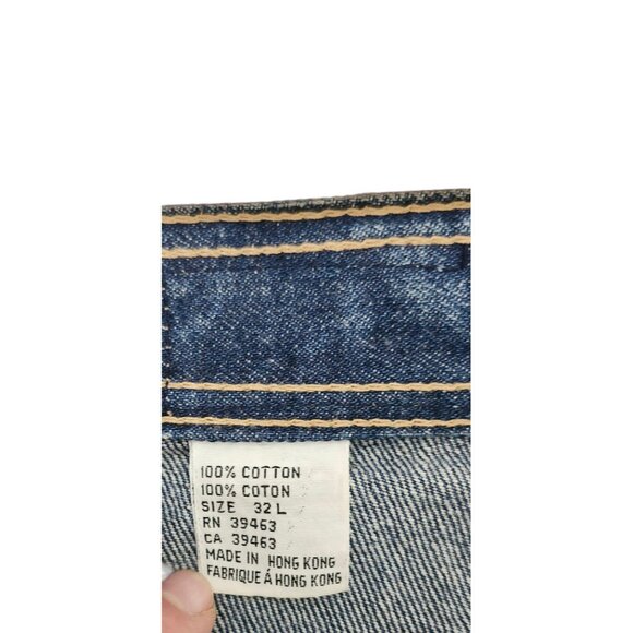 70s 7 long Viceroy jeans, deadstock, high waisted, high rise Size 32 L - Picture 7 of 12